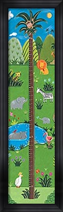 Framed Jungle Growth Chart Print