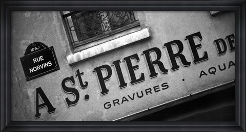 Framed Paris Streets I Print