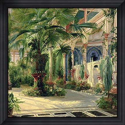 Framed Interior of the Palm House at Potsdam I Print