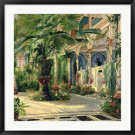 Framed Interior of the Palm House at Potsdam I Print
