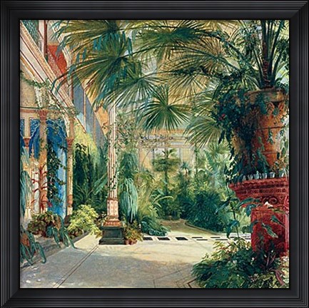 Framed Interior of the Palm House at Potsdam II Print