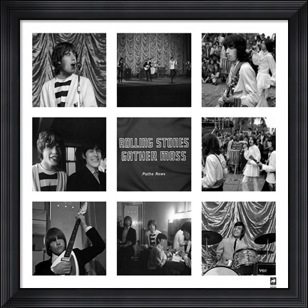 Framed Rolling Stones Gather Moss Print