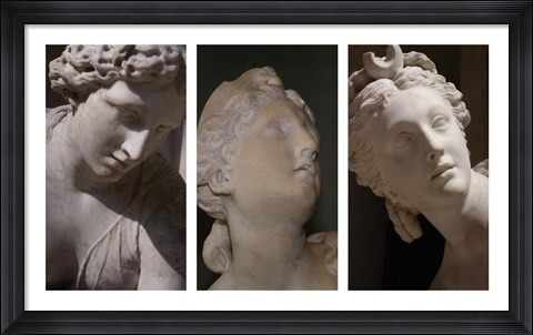 Framed Louvre Triptych Print
