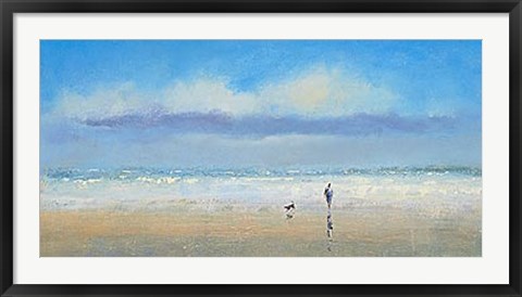 Framed Beachside Stroll Print