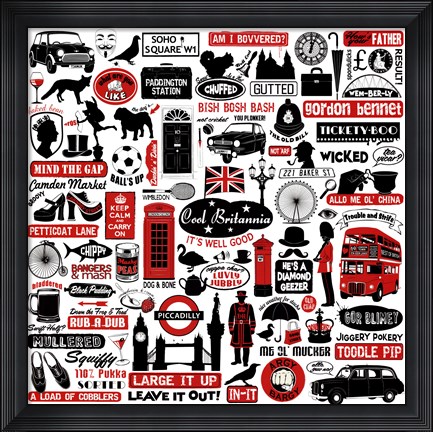 Framed Cool Britannia Print