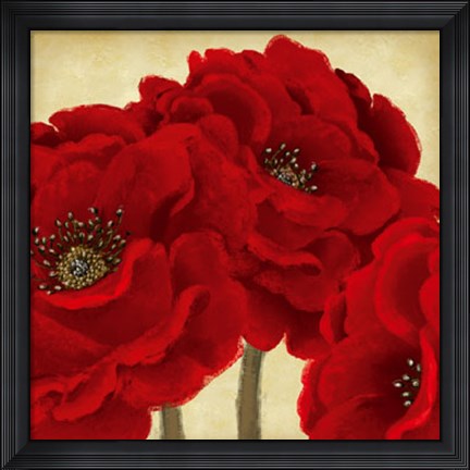 Framed Red Peony II Print