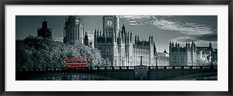 Framed London Bus V Print
