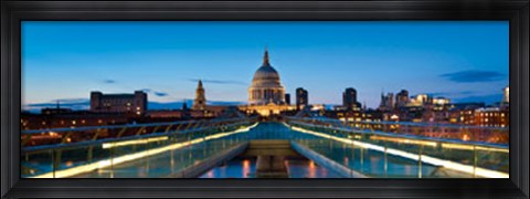 Framed Millennium Bridge Print