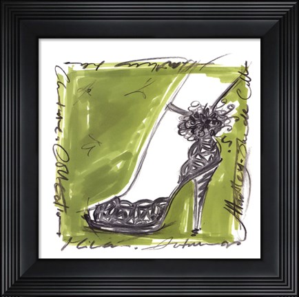 Framed Catwalk Heels II Print