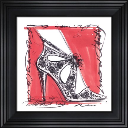 Framed Catwalk Heels III Print
