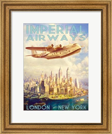 Framed Imperial Airways Print