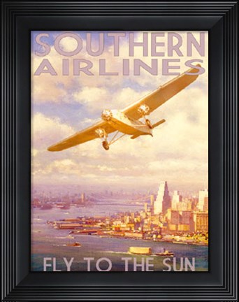 Framed Southern Airlines Print