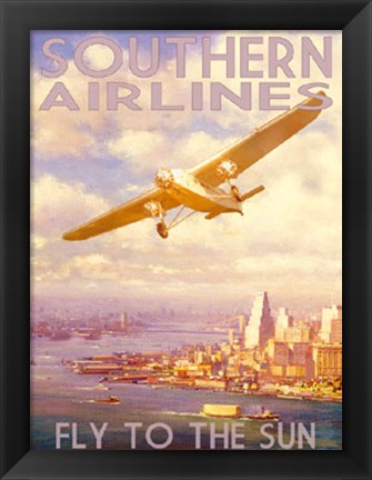 Framed Southern Airlines Print