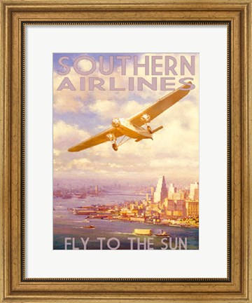 Framed Southern Airlines Print