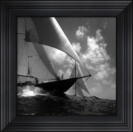 Framed Rushing Waves I Print