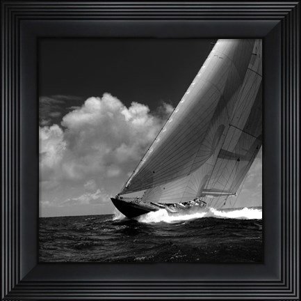 Framed Rushing Waves II Print