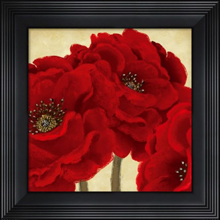 Framed Red Peony II Print