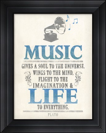 Framed Words of Truth I Print