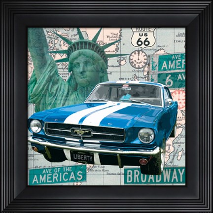 Framed Cruising USA II Print