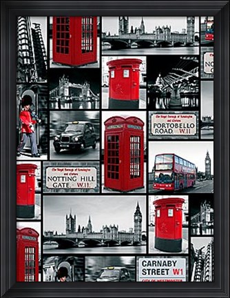 Framed London Repeat Print