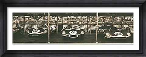 Framed Jaguar D-Type / Tojeiro Print