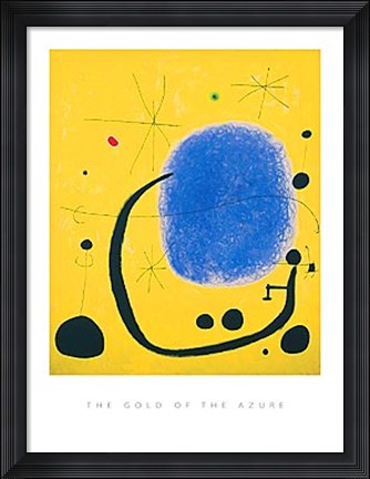 Framed Gold of the Azure, 1967 Print