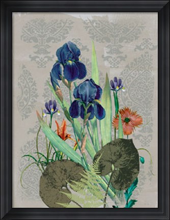 Framed Summer Flowers I Print