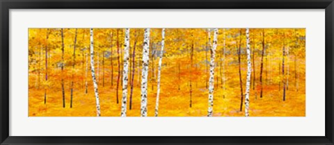 Framed Iridescent Trees II Print