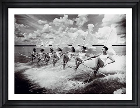 Framed Water Ski Parade Print