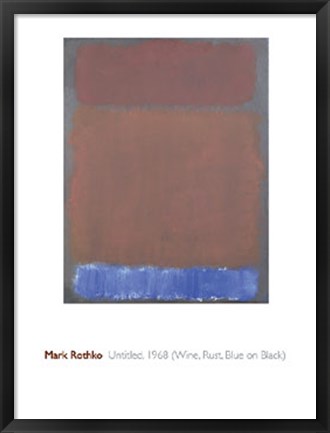 Framed Untitled, 1968 Print