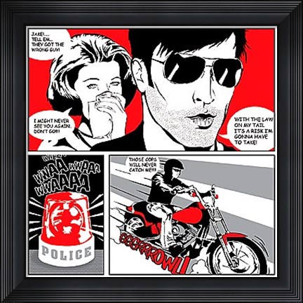 Framed Comic Strip II Print