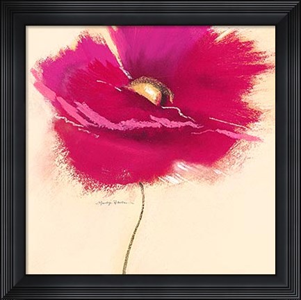 Framed Poppy Power III Print