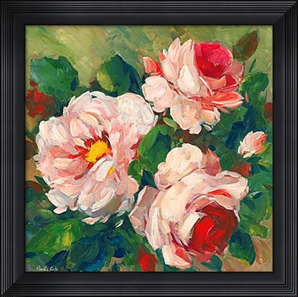 Framed Rose Garden I Print
