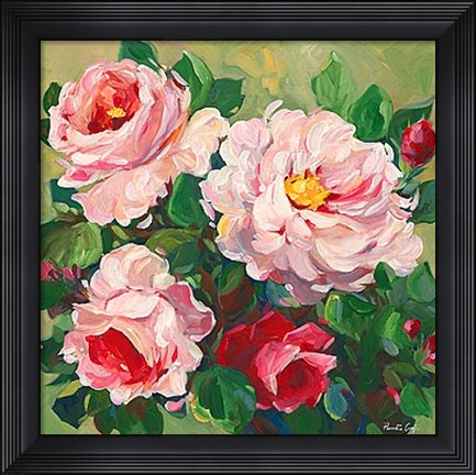 Framed Rose Garden II Print