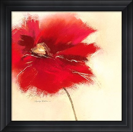 Framed Red Poppy Power II Print
