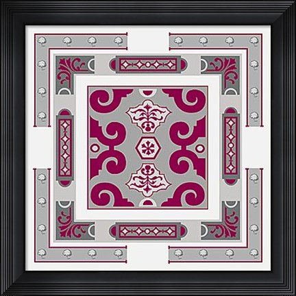 Framed Parterre I Print
