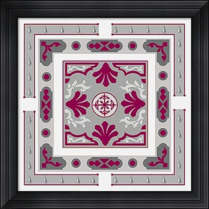 Framed Parterre II Print