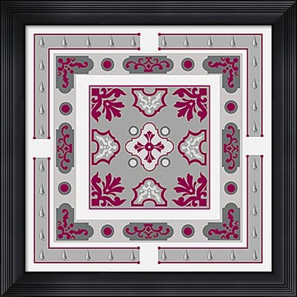 Framed Parterre III Print