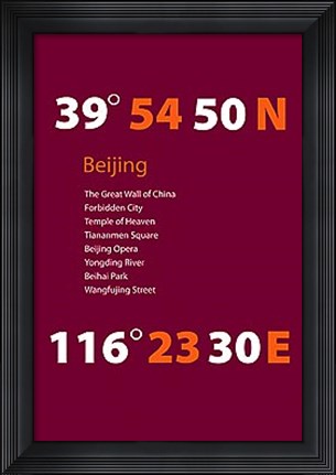 Framed Coordinate I Print