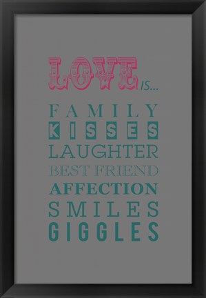 Framed What Love Is... Print