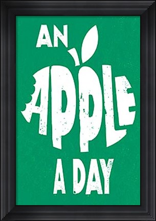 Framed Apple a Day Print