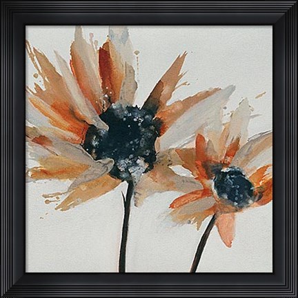 Framed Sepia Bloom I Print