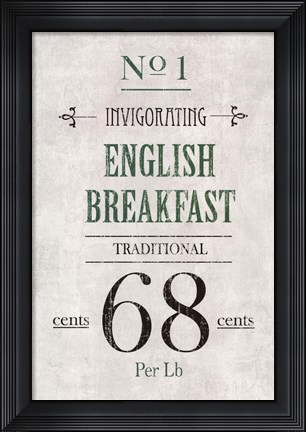 Framed English Breakfast Tea Print