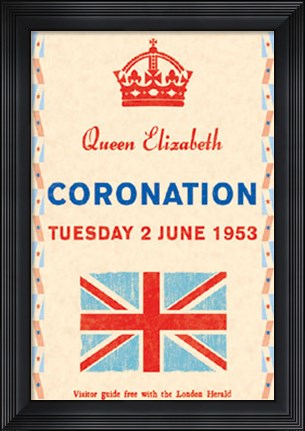 Framed Coronation Day, 1953 Print