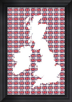 Framed Union Flags I Print