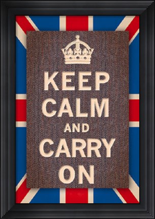 Framed Keep Calm Britain Print