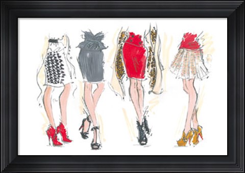 Framed Catwalk Legs Print
