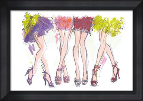 Framed Party Legs Print