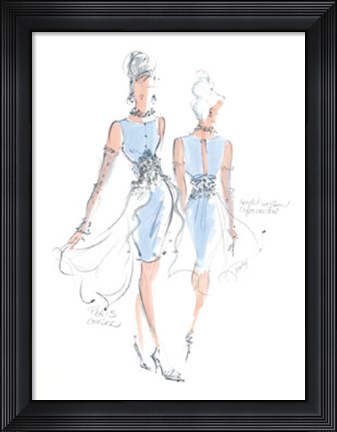 Framed Haute Couture III Print