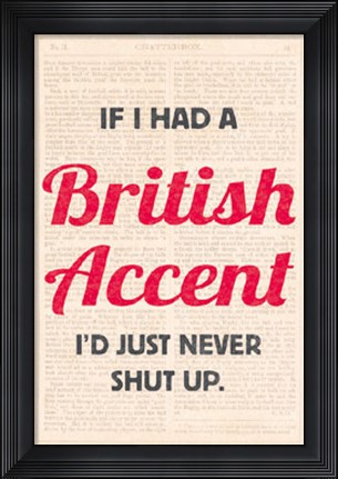 Framed Accents I Print